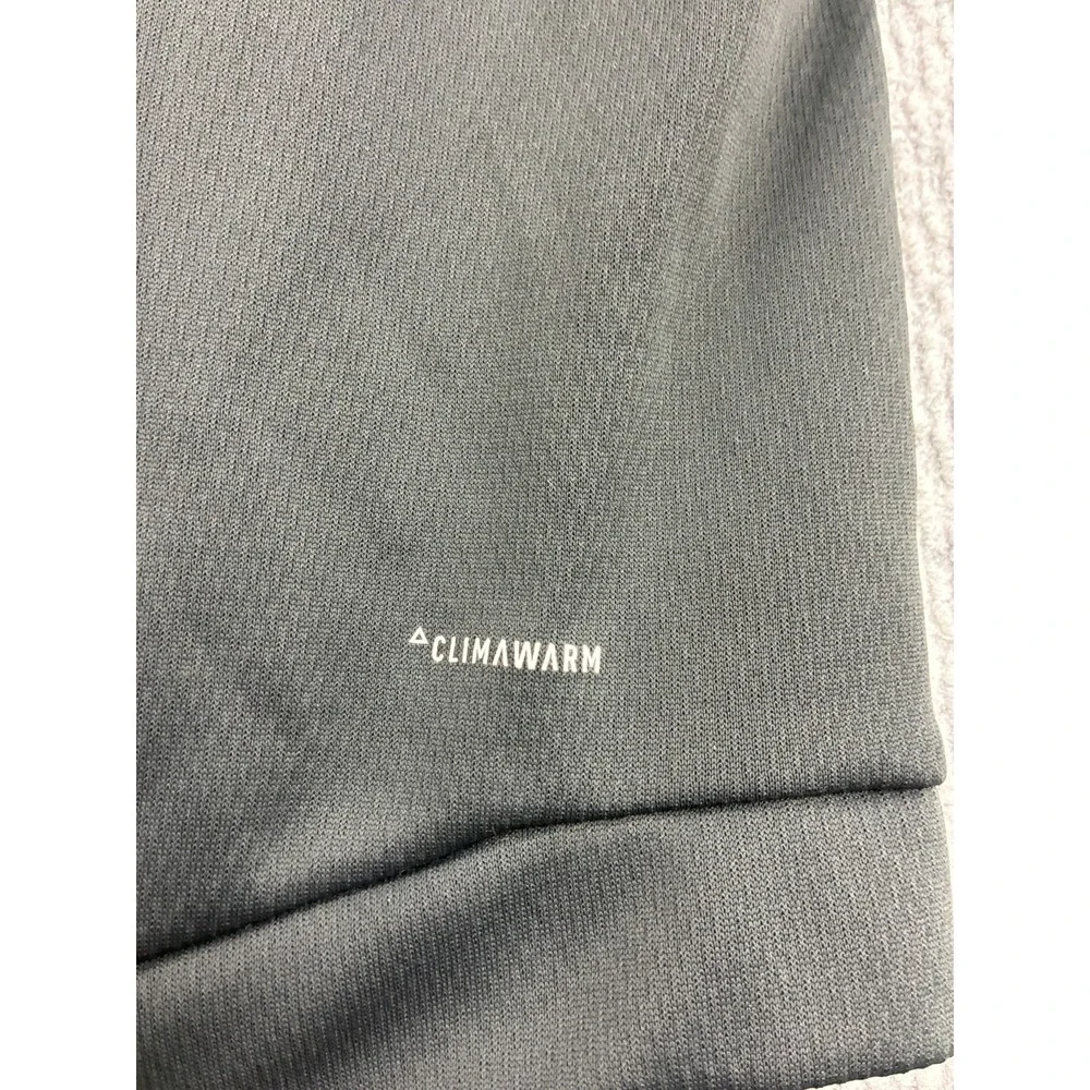 Adidas ClimaWarm Jacket Mens Small Gray Full Zip Training Track FM5538